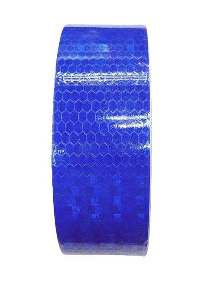 Bellveen Self Adhesive Reflective Honeycomb Warning Tape | Blue | 2” Inch X 5 Meter - Image 1